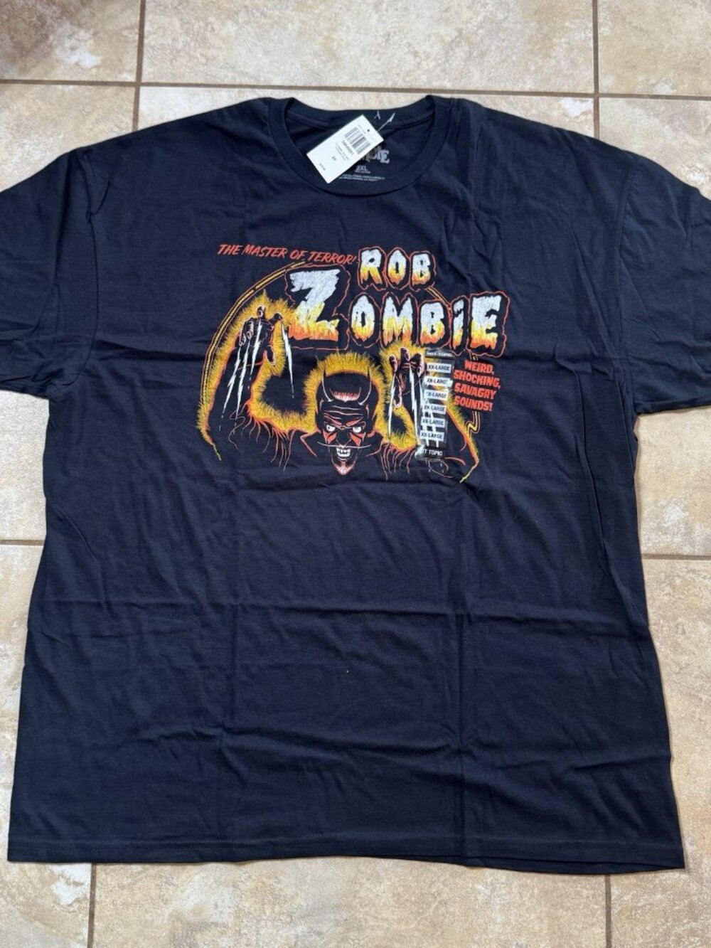 Rob Zombie Master Of Terror Terror Devil T-Shirt 2XL New